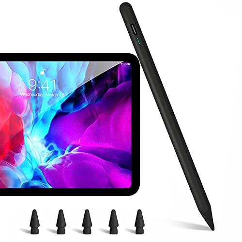 Stylus Stift für iPad 2018-2022, Touchscreen Stift mit Palm Rejection Magnetisch Hochpräziser Kippfunktion Active Pencil mit iPad Mini 6/5, iPad 10/9/8/7/6, iPad Air 5/4/3,iPad Pro 12.9"/11" von Qoosea