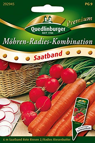 Radies & Möhren 'Saatband', 6 Meter von Quedlinburger