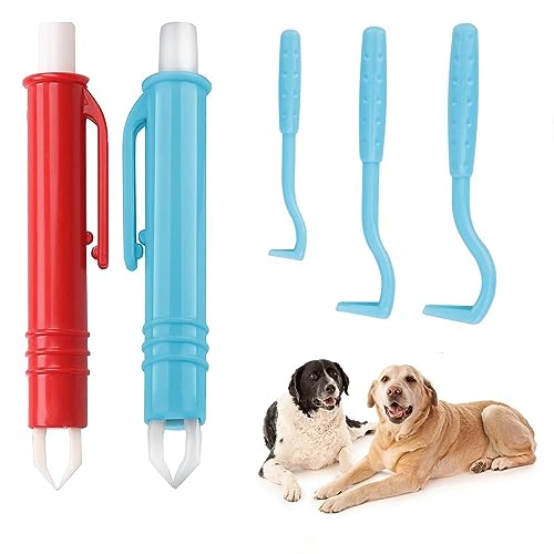 3er Set Zeckenhaken und 2er Set Zeckenpinzetten, Zeckenzange Set, Zecken entfernen, Plastic Zeckenentferner Set, Zeckenentfernung In Sekunden,Tick Remover für Kinder Haustiere, Hund, Katze Und Mensch von Queerelele