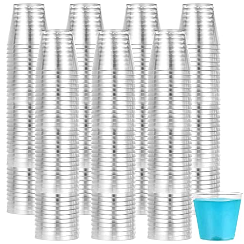 200 Stück 30ml Plastik Schnapsgläser Wiederverwendbare, Shotgläser BPA-frei, Schnapsbecher aus Kunststoff, Partybecher Bierbecher, Trinkbecher Transparent, Schnapsbecher für Partys - Stabil & Mehrweg von RAINPOP