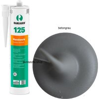 Ramsauer ® - Ramsauer 125 Handwerk 1K Silicon Dichtstoff 310ml Kartusche betongrau von RAMSAUER®