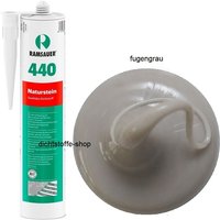 Ramsauer ® - Ramsauer 440 Naturstein 1K Silikon Dichtstoff 310ml Kartusche fugengrau von RAMSAUER®