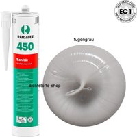 Ramsauer ® - Ramsauer 450 Sanitär 1K Silikon Dichtstoff 310ml Kartusche fugengrau von RAMSAUER®