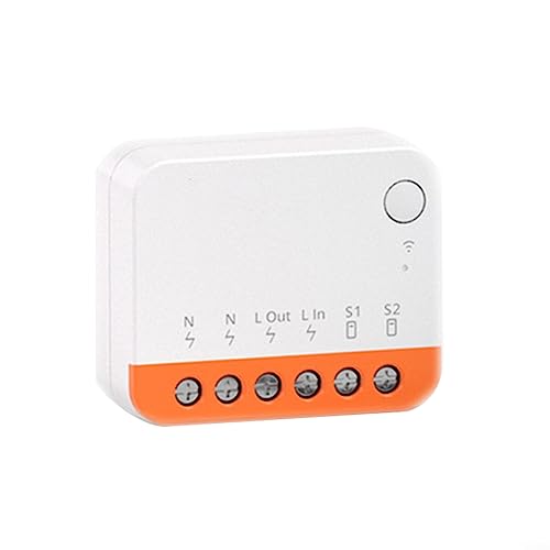 Mini R4 Smart WiFi Switch 2-Wege-Lichtschalter, mit Timing-Funktion, Mini R4 Breaker, App-Fernbedienung, Sprachsteuerung, DIY-Modus, Timer-Funktion, 1 Stück von RANRAO