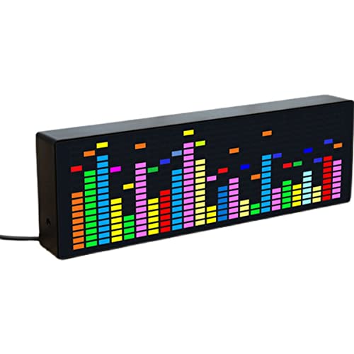 RANRAO LED Musikspektrumanzeige, VU Meter Indikator Analyzer, Audio Connect Rhythmus Lichter, RGB Audio Level Display Amp Lifier Board, Musik-Visualisierungsgerät von RANRAO