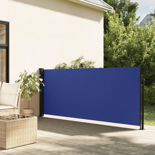 Furniture Home Tools Ausziehbare Seitenmarkise, Blau, 140 x 300 cm von RAUGAJ