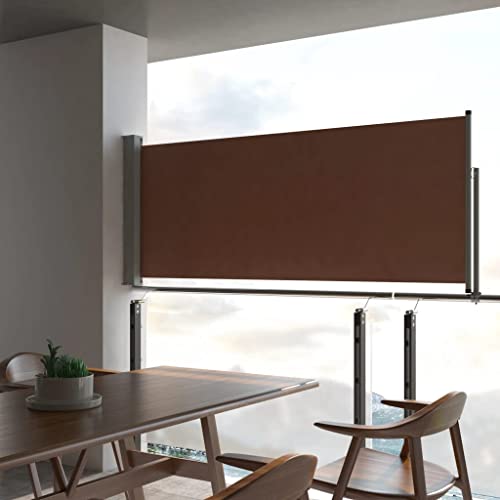 Furniture Home Tools Ausziehbare Seitenmarkise für Terrasse, 100 x 300 cm, Braun von RAUGAJ