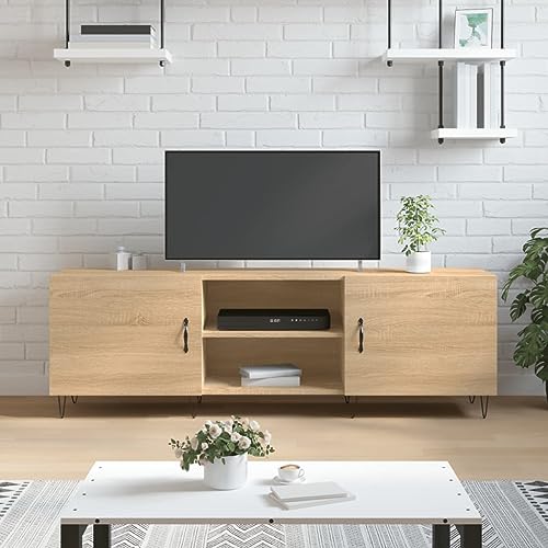 RAUGAJ Möbel Home Tools TV-Schrank Sonoma Eiche 150x30x50 cm Holzwerkstoff von RAUGAJ