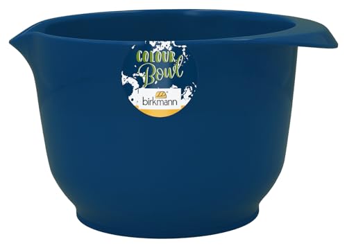 Birkmann, Colour Bowls, Rühr- und Servierschüssel, 1,5 Liter, Schüssel aus Melamin, kratzfest, standfest, nachhaltig, dunkelblau, 709324 von Birkmann