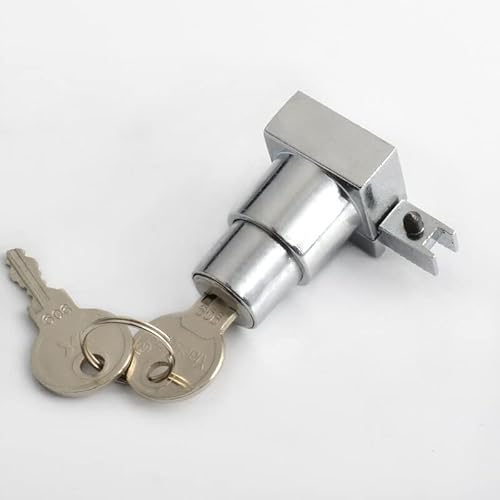 REACHYEA Kolben-Druckschloss mit 2 Schlüsseln für Schiebetüren, Vitrinenschloss, Möbelschloss, 5 mm - 8 mm dick, Hardware von REACHYEA