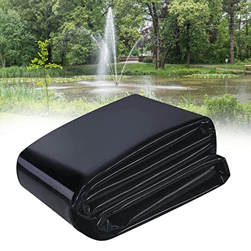 0.2mm Schwarz Teichfolie HDPE, Anti-versickerung Gartenteichfolie, Reißfestigkeit Teichfolien 3x3m 4x4m 6x6m, Gartenpoolmembran Teich Folie, Für Fischteiche, Brunnen, Wasserfälle Und Wassergärten ( Si von REDBMX