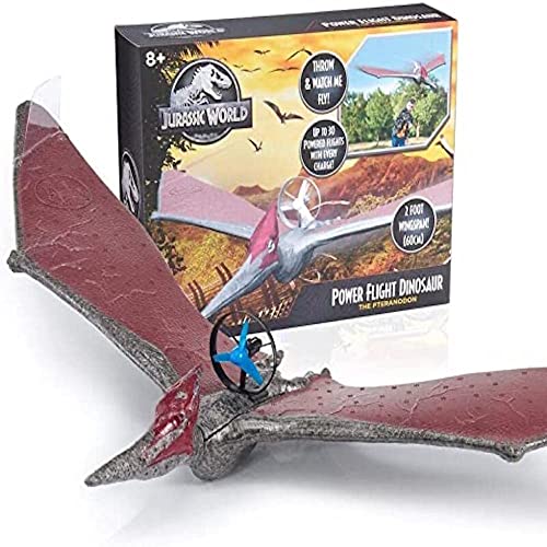 REDSTRING - Figur Jurassic World Power Flight Dinosaur Pteranadon 60 cm. bis zu 30 Flüge mit geladenem Akku, Mehrfarbig (RS552094) von WOW! STUFF