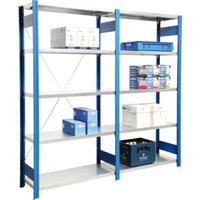 Regalwerk BERT-Lagerregal Anbaufeld LR 7035  HxBxT 2000x875x500 mm Stecksystem von REGALWERK