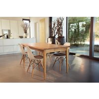 Dining Table Solid Oak Wood With Drawer Rekord Furniture von REKORD