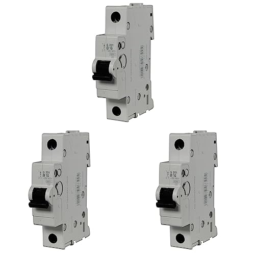REV 0515736555 Leitungsschutzschalter, 1-polig, Höhe 68mm, 16A, bis 6kA, grau (Packung mit 3) von REV