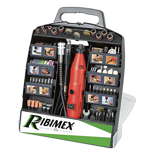 Kit minitrapano per modellisti in valigetta con 300 accessori von RIBIMEX