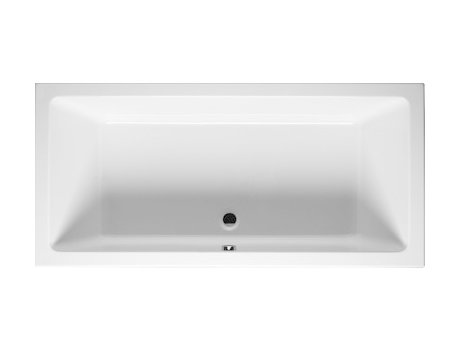 RIHO Lugo Rechteck-Badewanne, Einbau, 2-Sitzer, weiß, B13, Ausführung: 200x90x47,5cm, Nutzinhalt: 310 Liter von RIHO