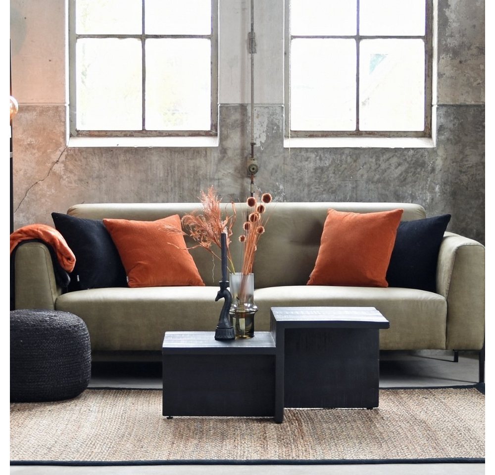 RINGO-Living Beistelltisch Couchtisch Kilohana in Schwarz aus Mangoholz 420x500x900mm, Möbel von RINGO-Living