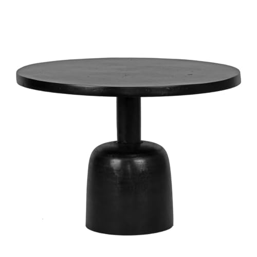RINGO-Living Couchtisch Metall schwarz 50cm Vintage - Tisch schwarz Metall Couch Tisch Sofa, Couchtisch schwarz Nachttisch rund Wohnzimmertisch schwarz Couchtisch rund von RINGO-Living