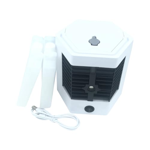RIVNN Mini-Klimaanlagenventilator, Desktop-Kühler, Ventilator, USB, tragbarer Sprüh-Luftbefeuchter, Wasserkühlung, Ventilator für Schlafzimmer und Schreibtisch, einfache Installation von RIVNN