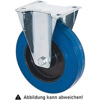 Elastik-Bockrolle Ø200x50mm in blau 300kg Tragkraft mit Kunststoff-Felge - Rollcart von ROLLCART