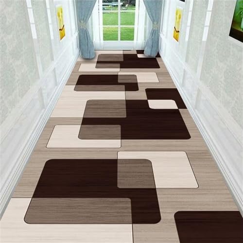 ROSURUG Deko Küchen Deko Quadratisches Muster Korridor Eingang Teppich Größe kann angepasst Werden feuchtigkeitsbeständig und verschleißfest 200X290cm Betttruhe Schlafzimmer von ROSURUG