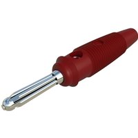 Sks Hirschmann buela 20 k Büschelstecker Stecker, gerade Stift-Ø: 4 mm ROT 1 St. von ROT