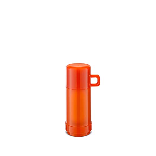 ROTPUNKT Isolierflasche 60 Jesper 0,25 l | Zweifunktions-Drehverschluss | BPA Frei- gesundes Trinken | Made in Germany | Warm + Kalthaltung | Glaseinsatz | Glossy orange von ROTPUNKT