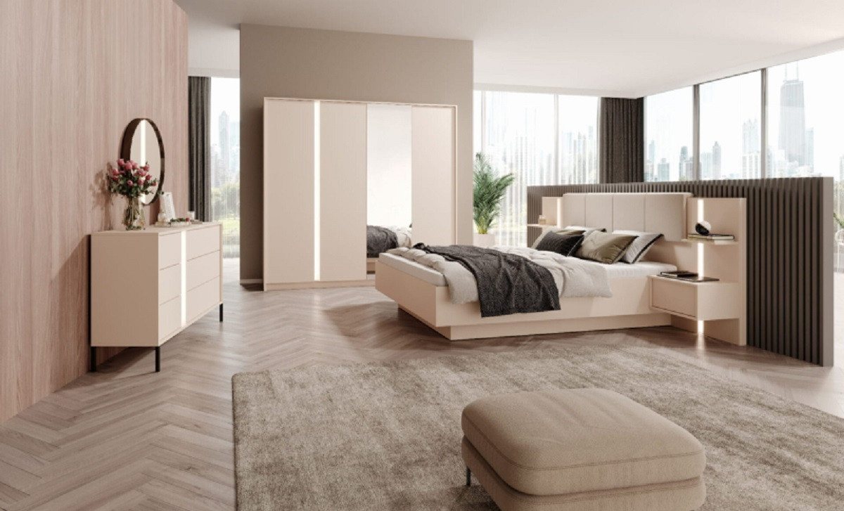 ROYAL24_MARKT Schlafzimmer-Set für erholsame Nächte / Stil und Funktionalität, (Komplett Set, 3-St., Premium - Dast), Beruhigendes Design - Stimmungsbeleuchtung - 2024 Komfort. von ROYAL24_MARKT