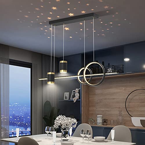 RRBEST Moderne LED Pendelleuchte Esstisches,Dimmbar Wohnzimmer Hängelampe,Verstellbar Esszimmer Lampe Hängend für Esszimmer Kücheninsel Wohnzimmer von RRBEST