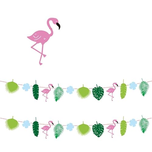 1 x hawaiianische Motto-Party-Dekoration, Flamingo, Dinosaurier, Latte, Geburtstagsszene, Layout, Flagge, Kindergarten, Party-Dekoration von RUDFUZ