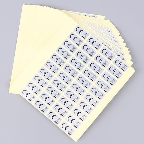 1000PCS Europa Union Standard CE Mülleimer Label WEEE Recycling Logo Transparent Selbstklebend CE Aufkleber 1000PCS von RUDFUZ