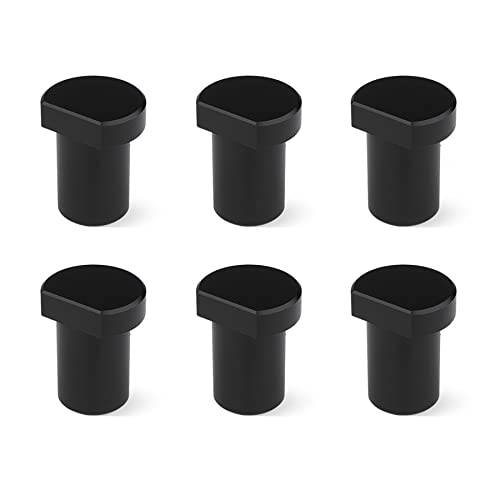 6 Spannbacken zum Flachspannen I Aluminiumlegierung Bankklemme zum Flachspannen an allen Tischen mit 20-mm-Bohrungen (20 mm, schwarz) von RUIITEN