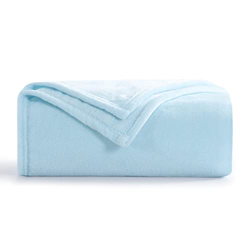 RUIKASI Fleece-Überwurfdecke Twin – extra warme Flanelldecke, hellblau für Doppelbett, superweiche Plüschdecke für Sofa und Couch, flauschige Decke, 152,4 x 203,4 cm von RUIKASI