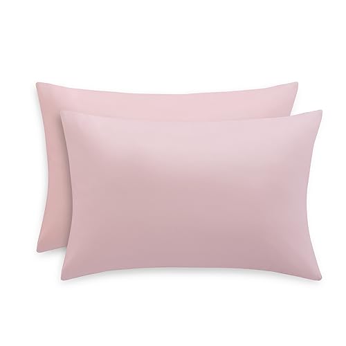 RUIKASI Kissenbezug 50 x 70 2er Rosa - Kopfkissenbezug 50x70 Pink Kissen Bezug 50x70cm mit Hotelverschluss aus Mikrofaser, Polsterbezug Doppelpack Set Pillow Case Pillow Cover von RUIKASI