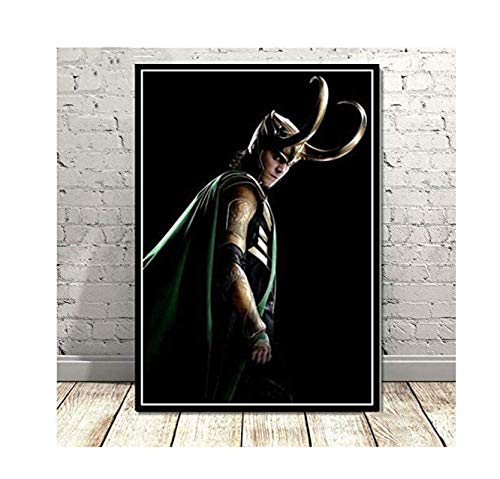 RUIYANMQ Loki Tom Hiddleston (Loki Tom Hiddleston) Plakat Canvasposter Wandbild Wohnzimmer Bild Vc284Rl 40X60Cm Ohne Rahmen von RUIYANMQ