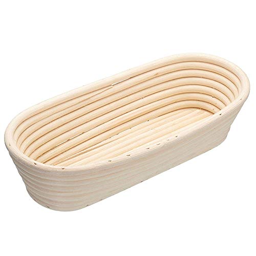 Ovaler Gärkorb – Rattan-Banneton-Brot-Gärkorb Brotform, natürlicher Rattan-Sauerteig-Gärkorb für professionelle Heimbäcker von Mify