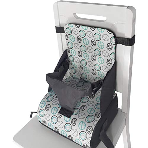 RUSTOO Sitzerhöhungen, Baby-Reise-Hochstuhl, tragbarer Hochstuhl mit 3-Punkt-Gurt, verstellbar, einfach am Esszimmerstuhl zu befestigen, für 6 Monate bis 3 Jahre alte Kinder von Mify