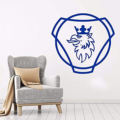 Vinyl Aufkleber Scania Wandaufkleber Wandbild Abnehmbare Wohnkultur Schlafzimmer Wohnzimmer Kunst Diy Curved Home Poster 57*60 Cm von RZYLYHH