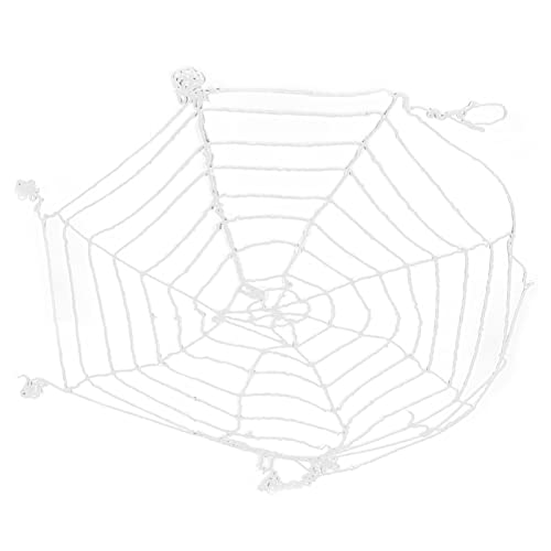 Raguso Spinnennetz, 3,6 m, wiederverwendbar, einfach zu verwendende Spinnweben-Dekorationen, leicht zu reinigendes rundes Netz für Halloween von Raguso
