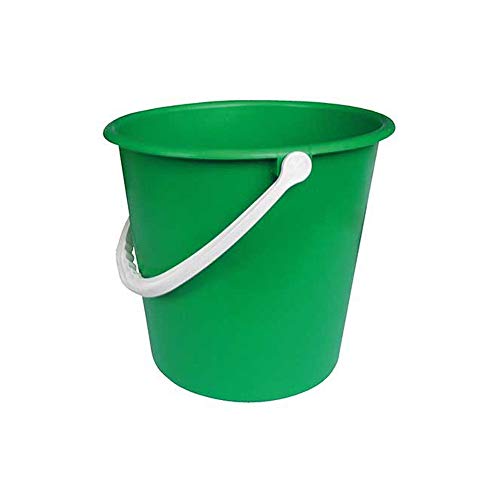 Ramon Hygiene Kunststoffeimer, 9 l, Skala in Liter und Gallonen, aus 50% recyceltem Material, Grün von Ramon Hygiene
