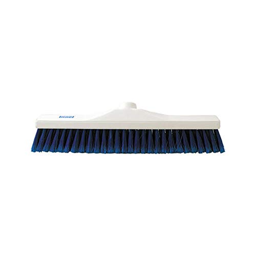 Ramon Hygiene Weicher Besen, farblich gekennzeichnet, 40 cm, blau, Kehrbürste, zum Auffangen von feinen Schmutz von Ramon Hygiene