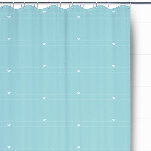 Rayen Duschvorhang aus Polyester, blau, Azul claro von Rayen