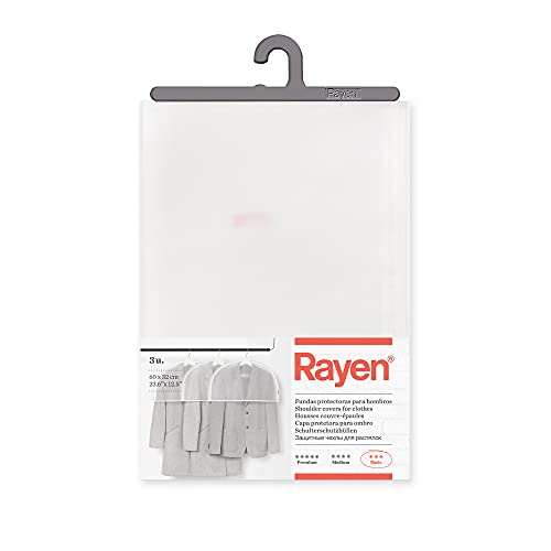 Rayen Schutzhüllen für Schulter, Peva, transparent, 60 x 32 cm, 3 Stück von Rayen
