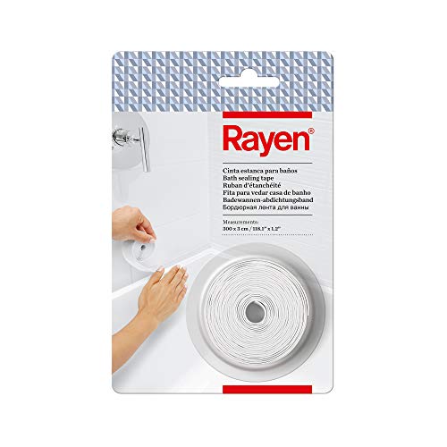 Rayen badezimmerdichtband, Polyethylen Aufkleber, weiß, Medidas: 300 x 3 cm von Rayen