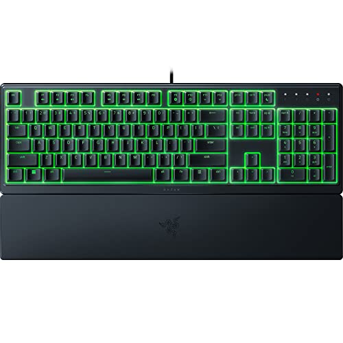 Razer Ornata V3 X Low Profile Membran-Tastatur mit Razer Chroma RGB (Hybrid-Membranschalter, ergonomische Handgelenkauflage) ES-Layout | Schwarz von Razer