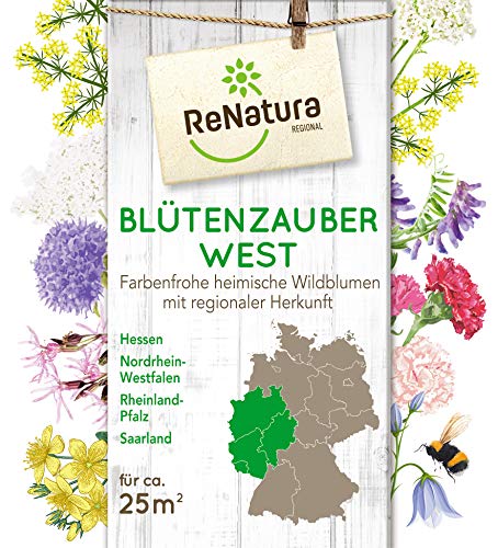 Greenfield ReNatura Blütenzauber Wildblumen Blumen Samen Region West 0,275kg für ca. 25 m² von ReNatura