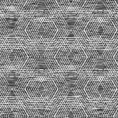 ReWallpaper 44.5cm X 7m Geometrische Tapete Grau Moderne Tapeten Wohnzimmer Muster Selbstklebende Folie Möbel Bekleben Klebefolie Badezimmer Graue Klebefolie für Wand Möbelfolie Selbstklebend Grau von ReWallpaper