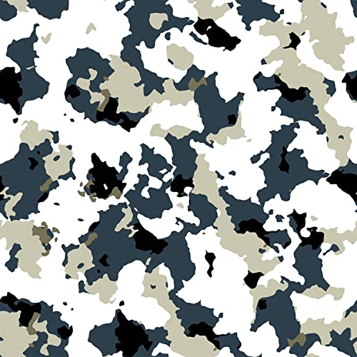 ReWallpaper Peel and Stick Tapete Bape Camo Tapete Navy/Grün/Weiß Abnehmbares Kontaktpapier 44.3CM X 3M Coole Armee Camouflage Schlafsaal Schließfach Kinder Jungen Mädchen Schreibtisch Kabinett Liner von ReWallpaper