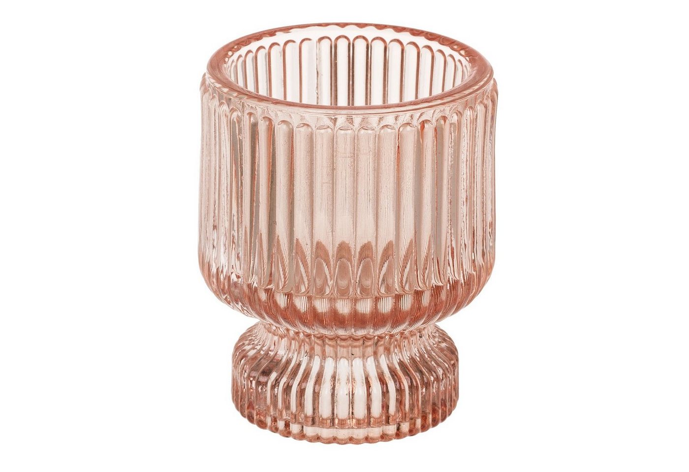 ReWu Kerzenständer Teelichthalter/Stabkerzenhalter 2 in 1 Farbig Braun 6 x 8 cm von ReWu